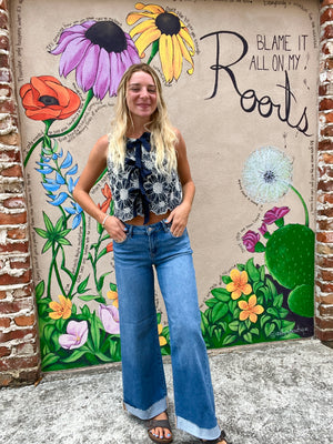 Low Rise Ankle Cuff Jean