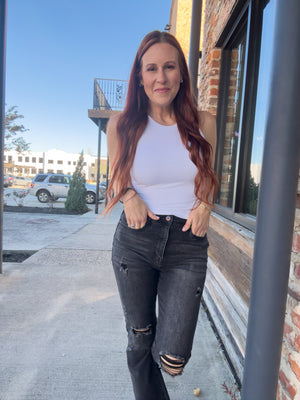 Kari Distressed Flare