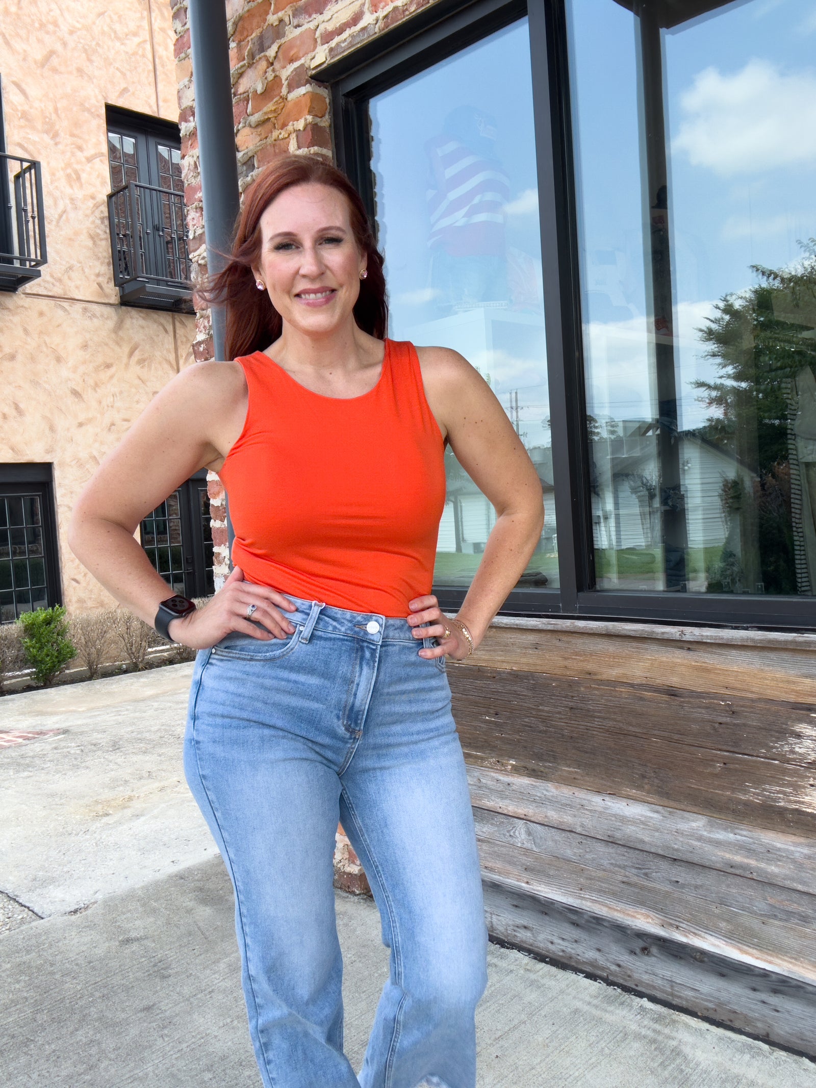 Roxy Cropped Straight Leg Jeans