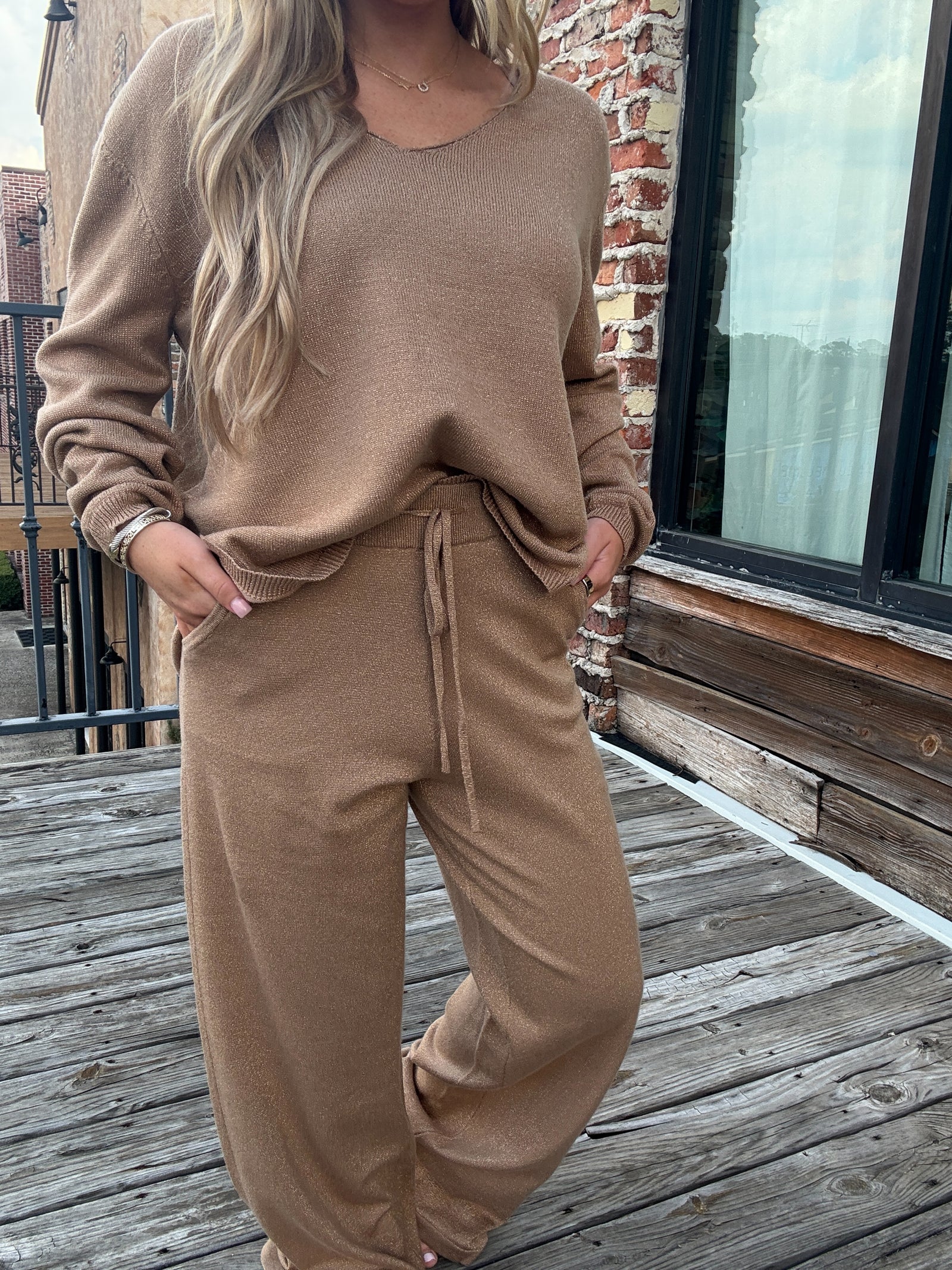 Golden Gleam Sweater