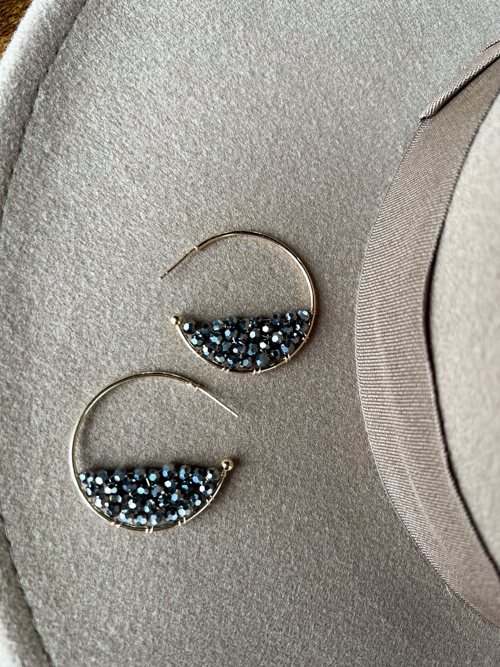 Sparkly Hoop Earrings