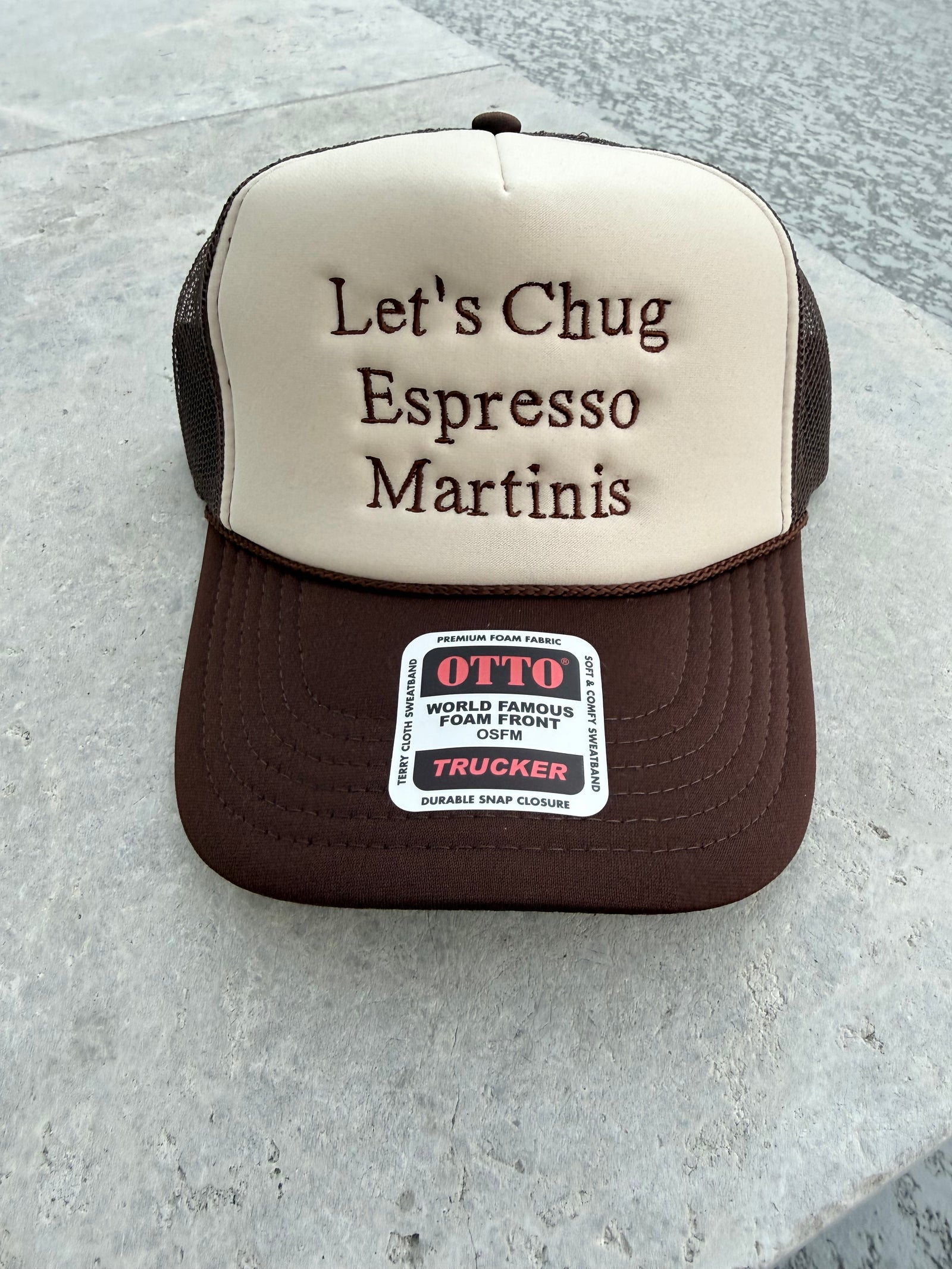Let's Chug Espresso Martinis Hat