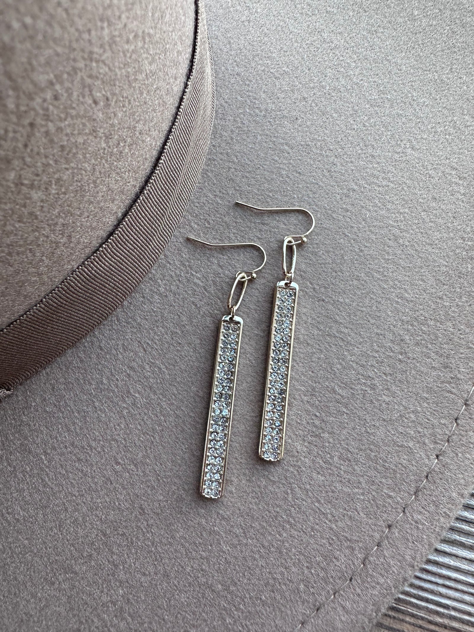 Rhinestone Drop Earrings