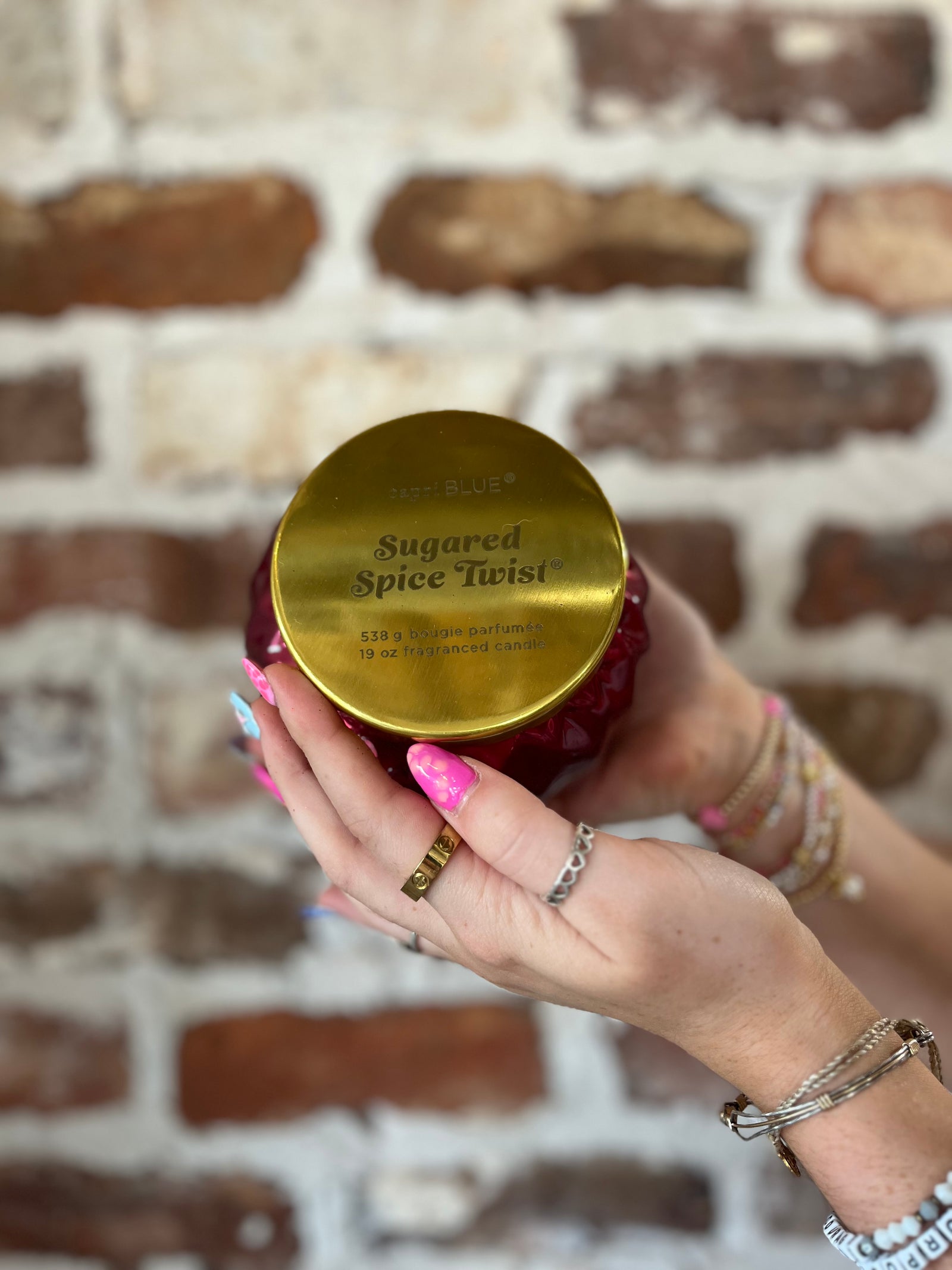 Capri Royal Gem Candle- Sugared Spice Twist