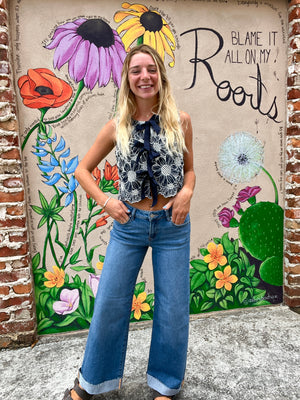 Low Rise Ankle Cuff Jean