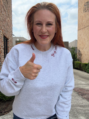 Collegiate Embroidered Sweatshirt