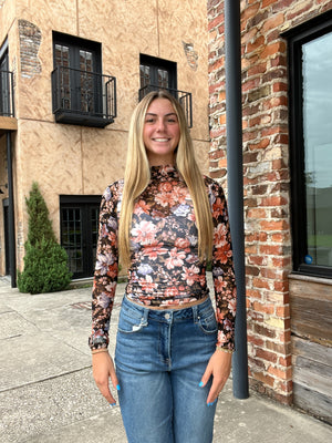 Sheer Bloom Blouse