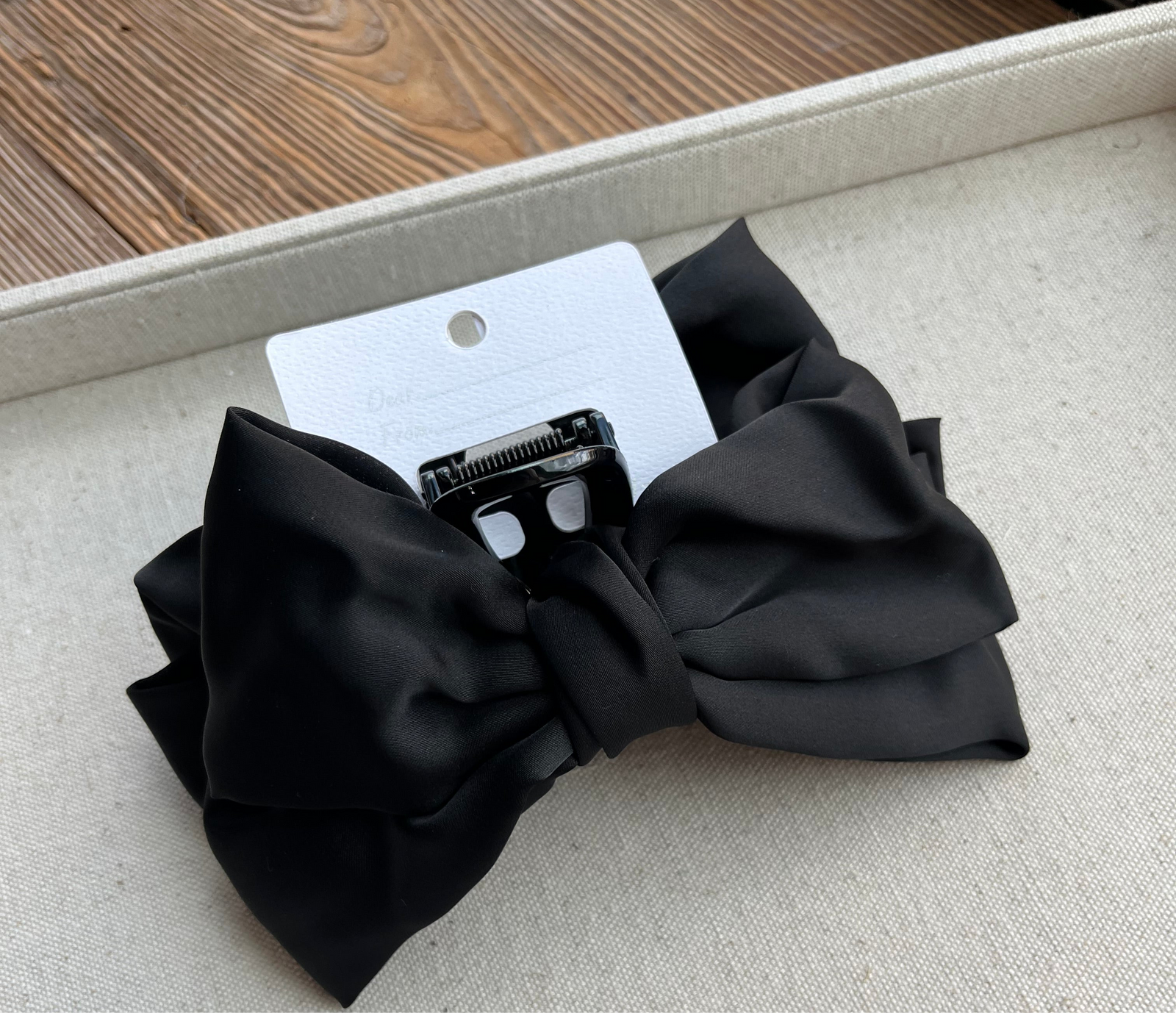 Satin Bow Clip