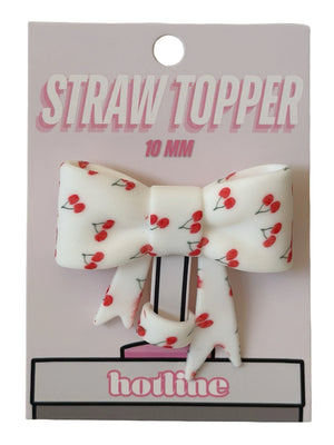 Bow Straw Toppers