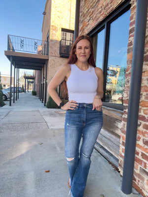 Kari Distressed Flare