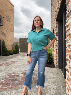 Chloe High Rise Fray Jeans