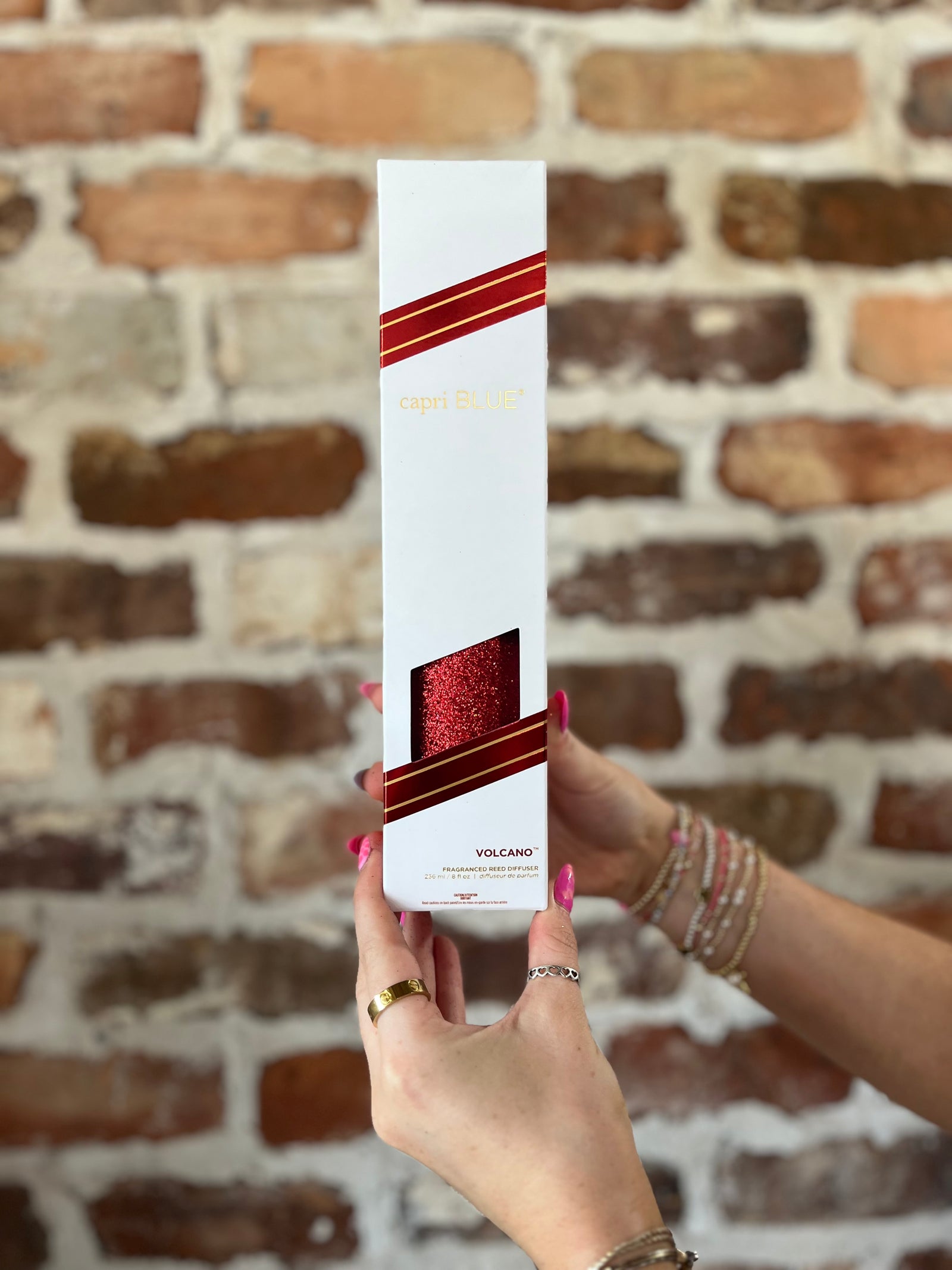 Capri Glam Red Glitter Diffuser - Volcano