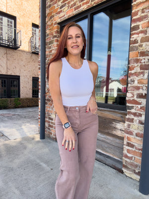 Lindsay Tummy Control Wide Leg Jeans