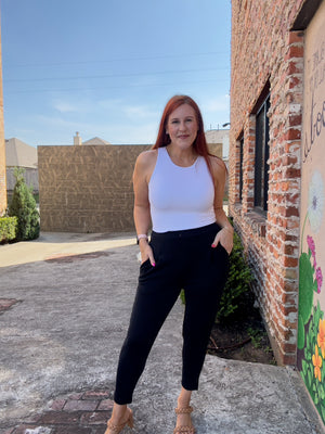 Pleated Scuba Trouser