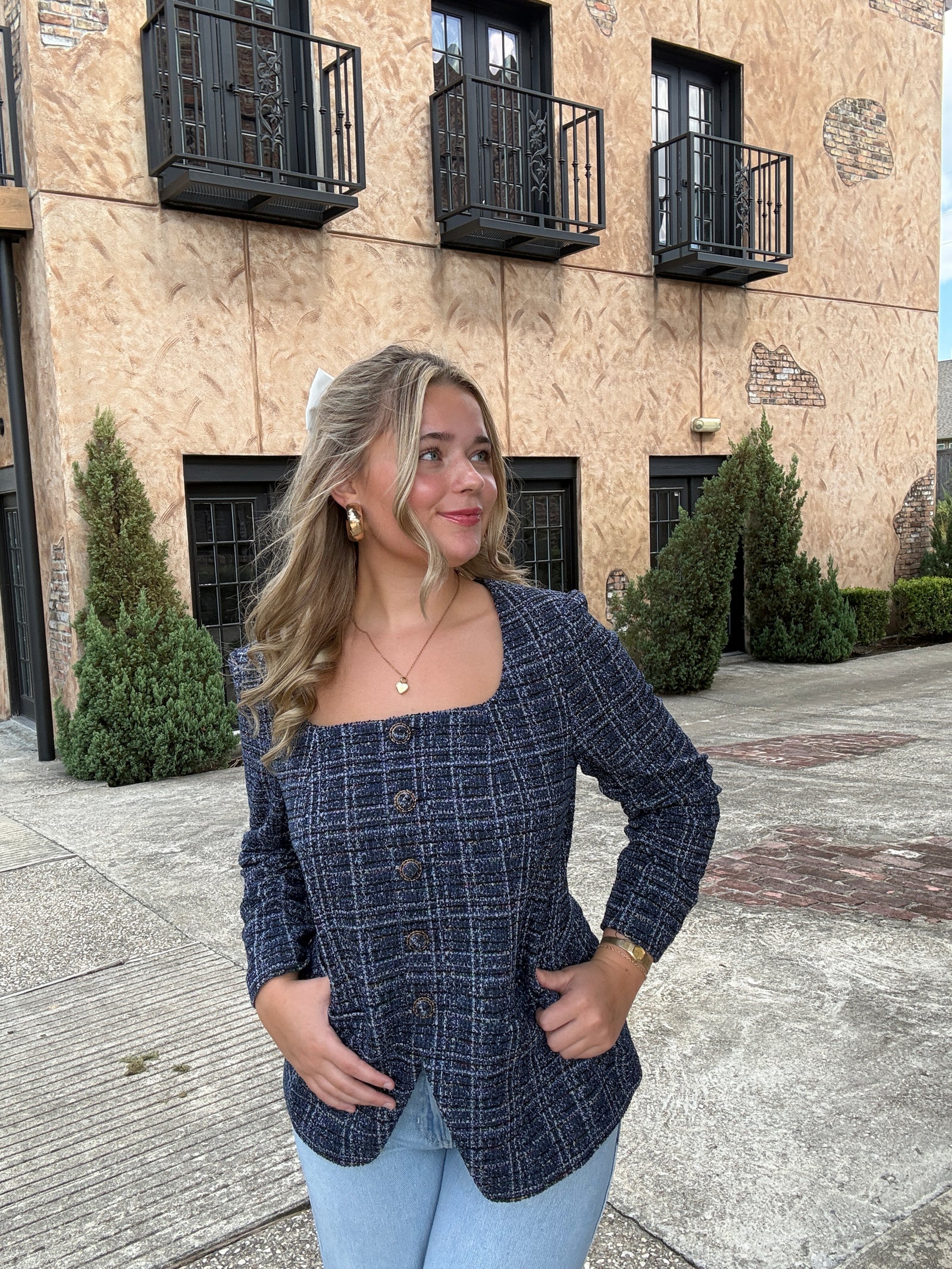 The Navy Tweed Jacket