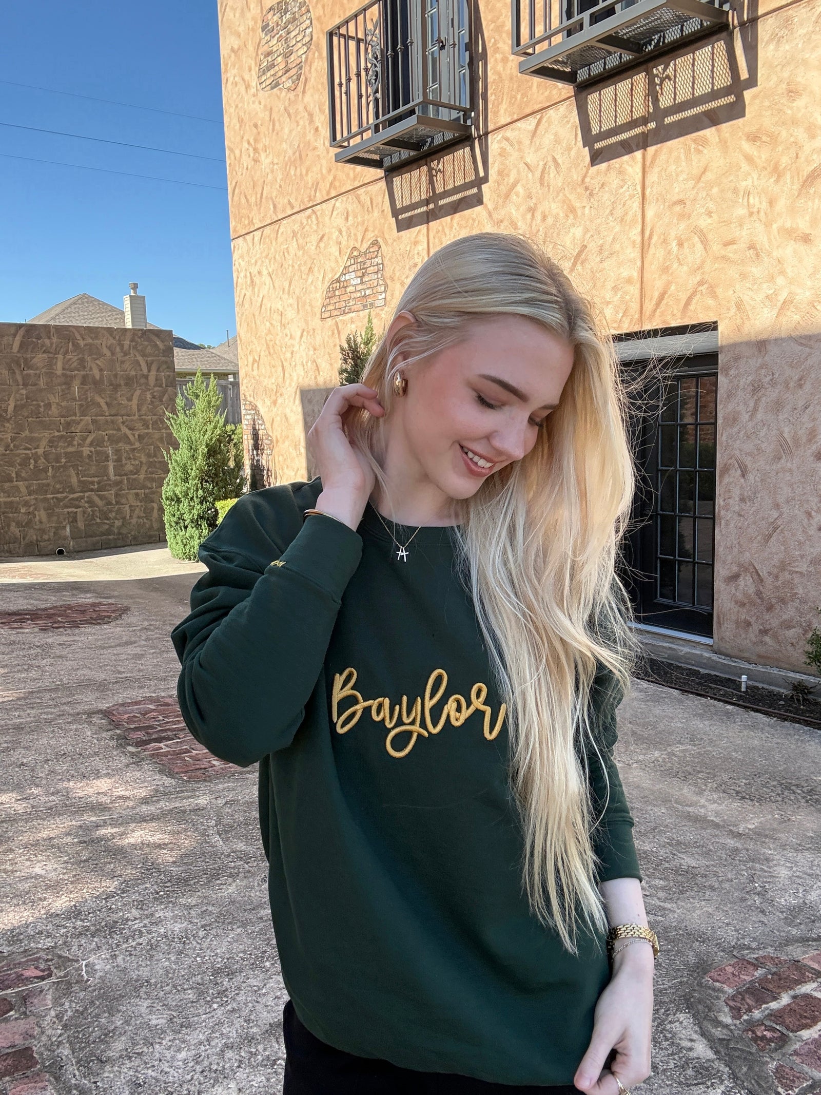 Baylor Embroidered Sweatshirt
