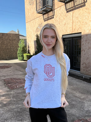 OU/Sooner Embroidered Sweatshirt