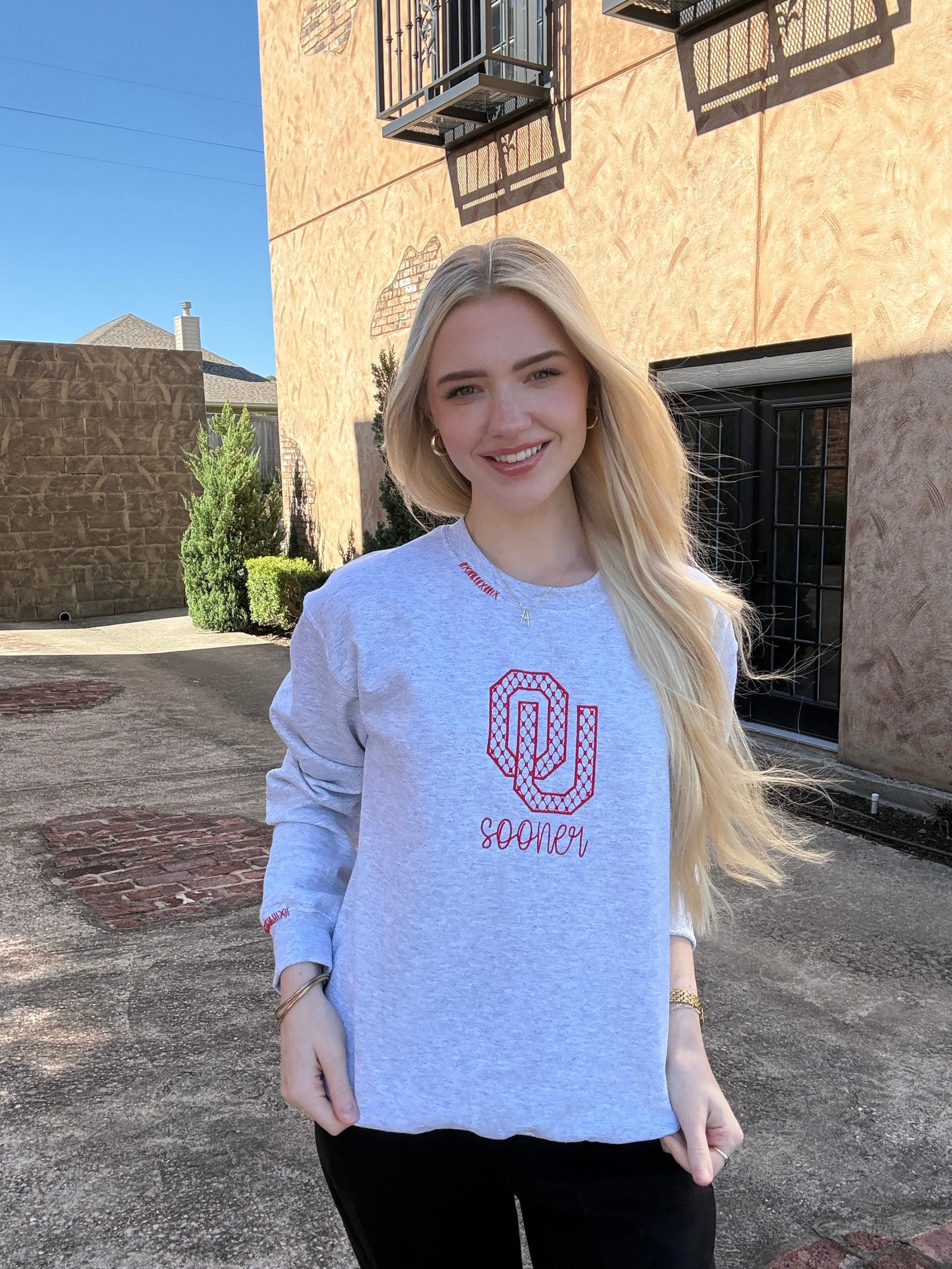 OU/Sooner Embroidered Sweatshirt