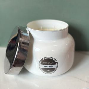 Volcano White Oversized Candle, 28 oz