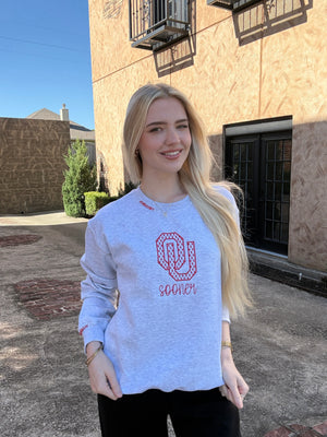 OU/Sooner Embroidered Sweatshirt