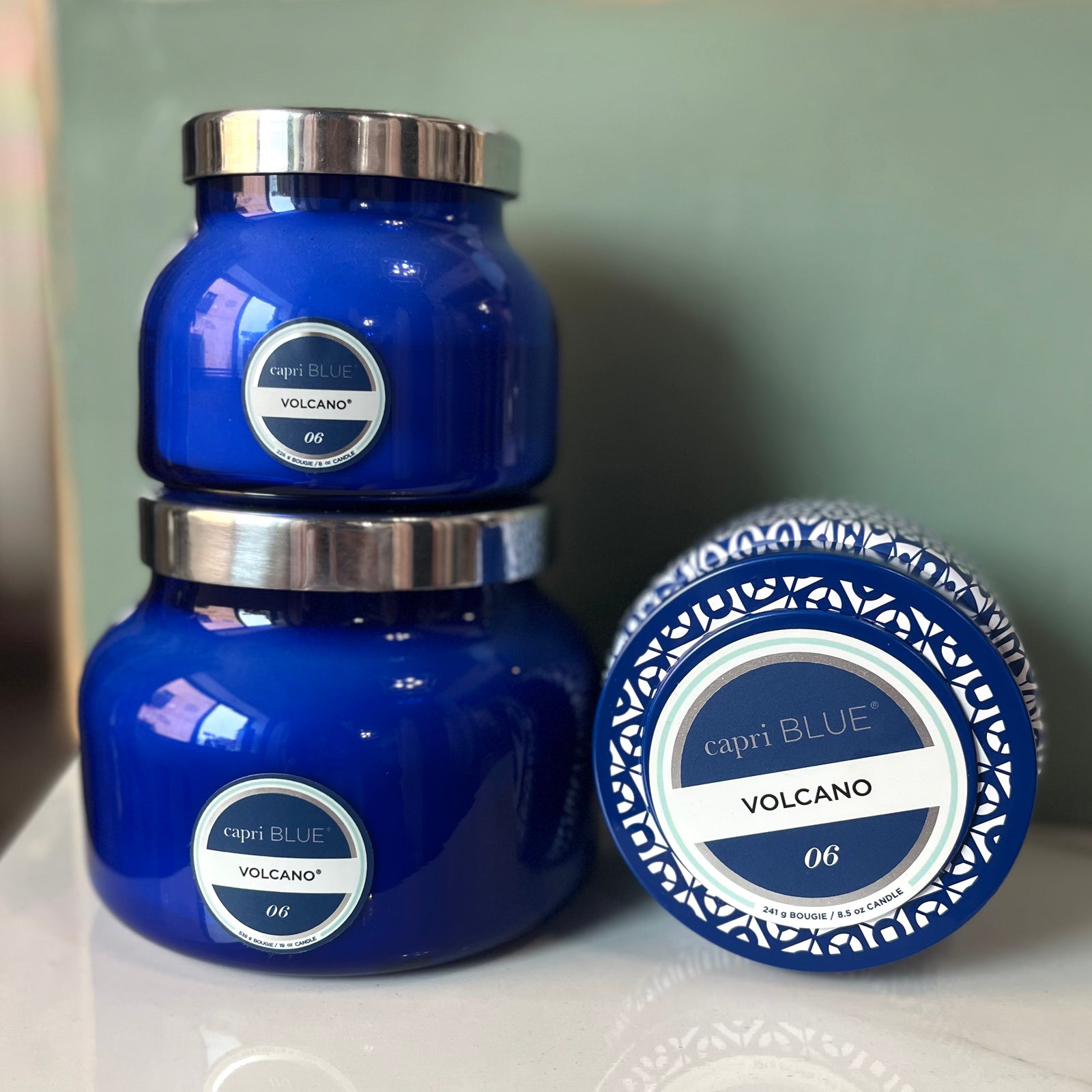 Volcano Blue Signature Candle, 19 oz