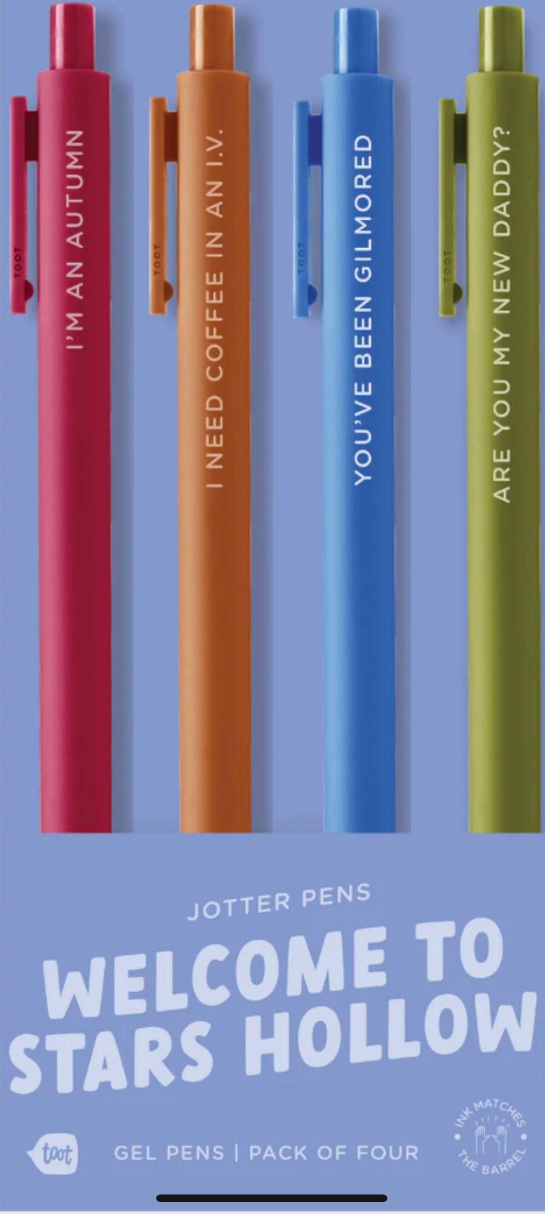 Welcome To Stars Hollow Pen Set