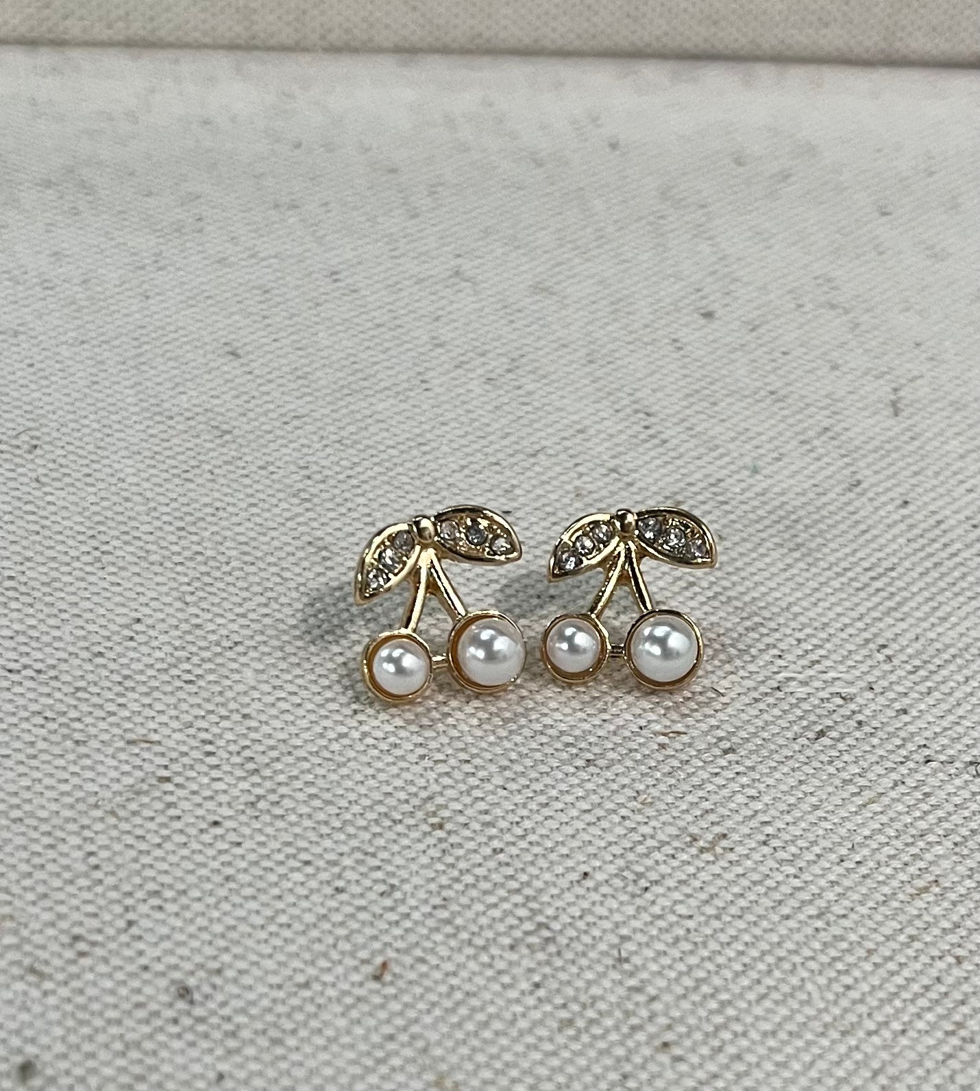 Pearly Cherry Earrings