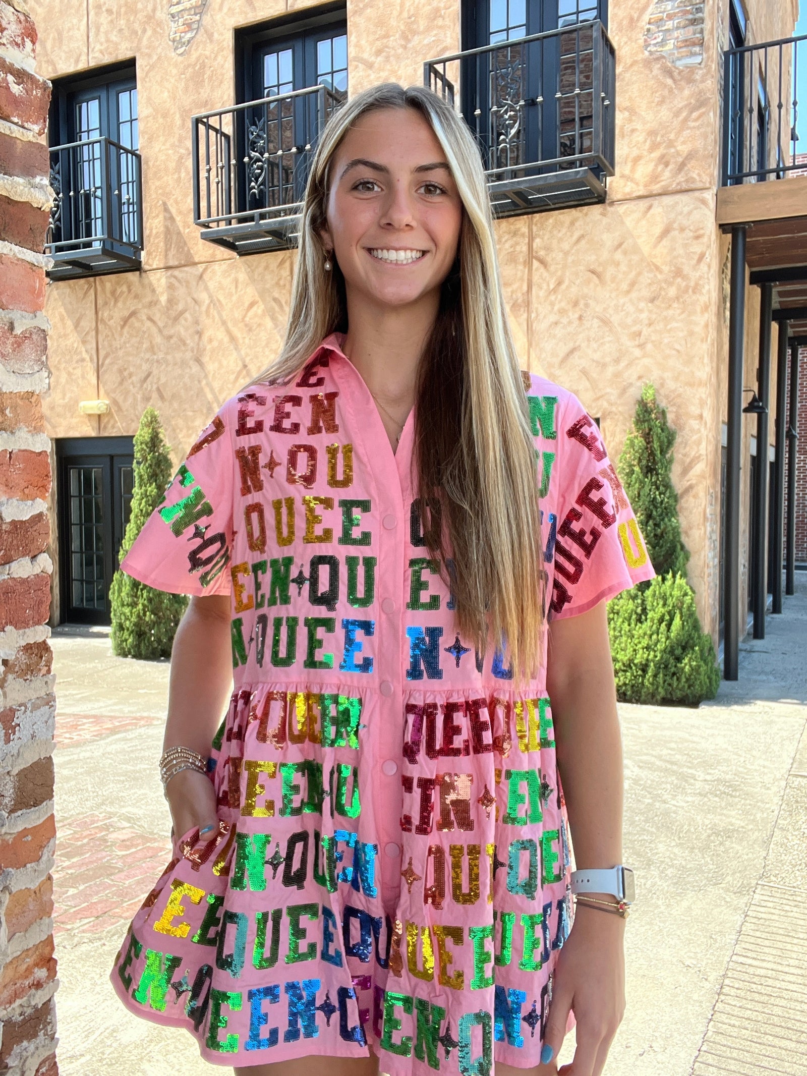 Queen of Sparkles Rainbow Queen Romper