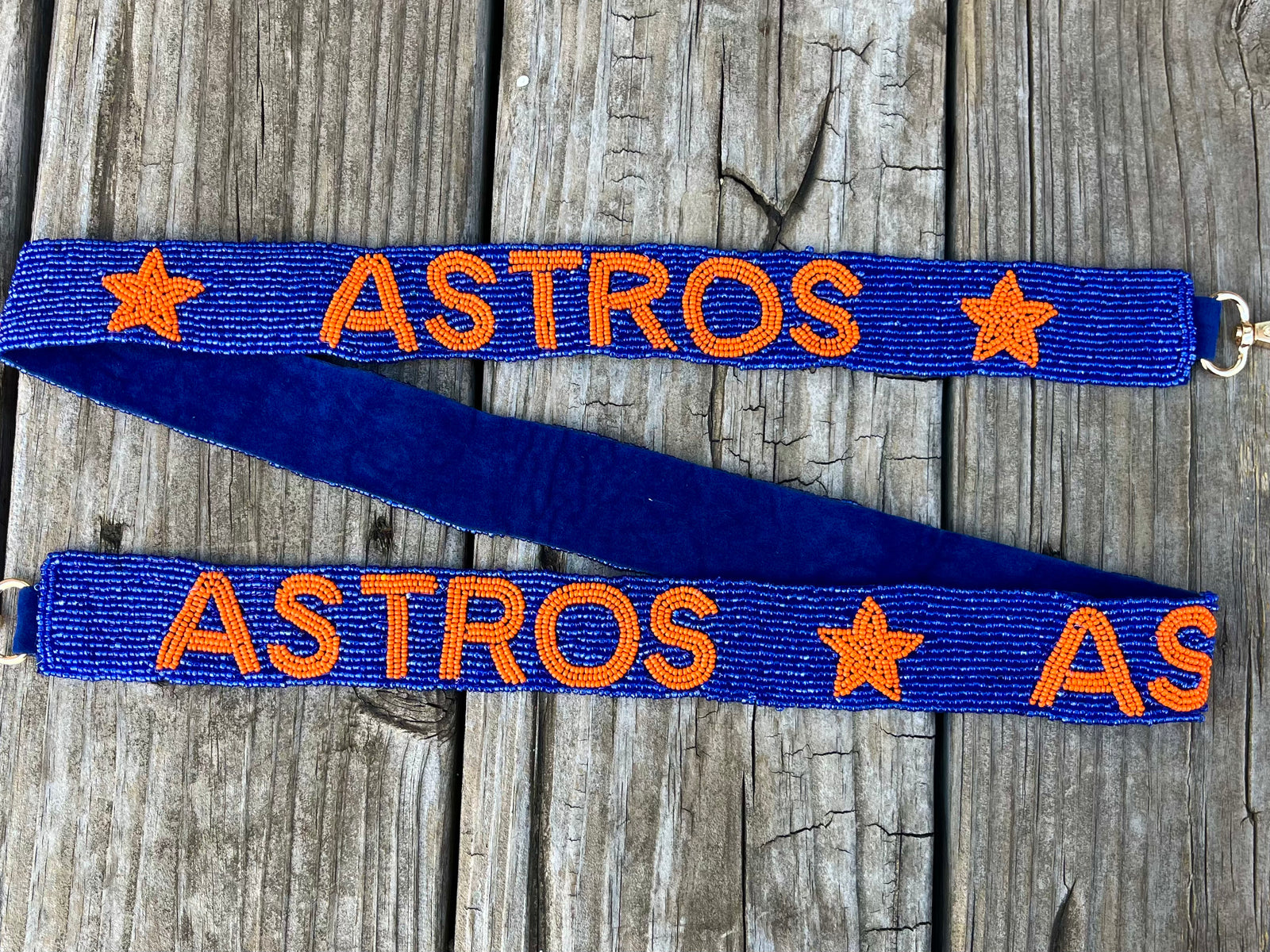 Astros Beaded Purse Strap