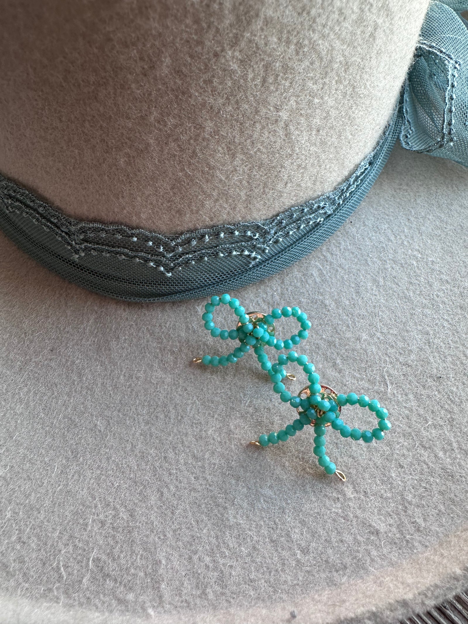 Turquoise Bow Earrings