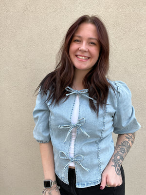 Amber Front Tie Blouse