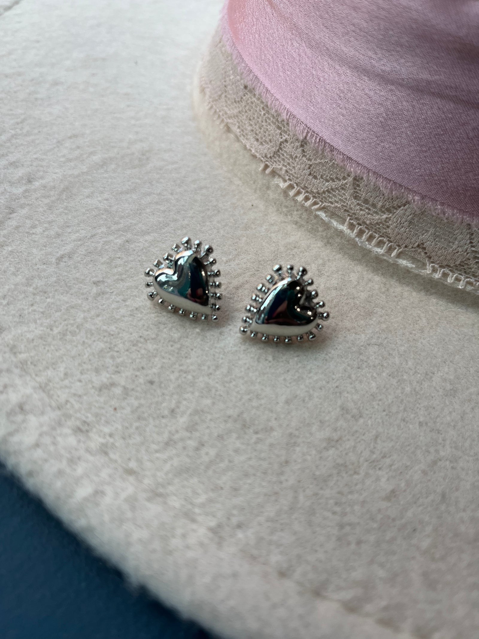 Silver Heart Earrings