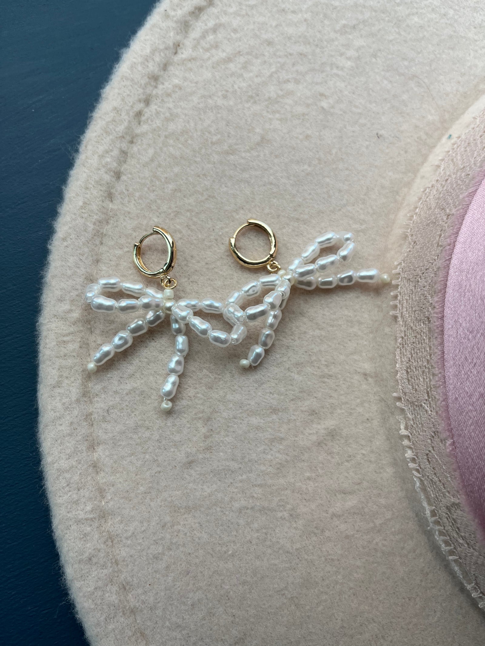 Chic Bow Huggie Earrings