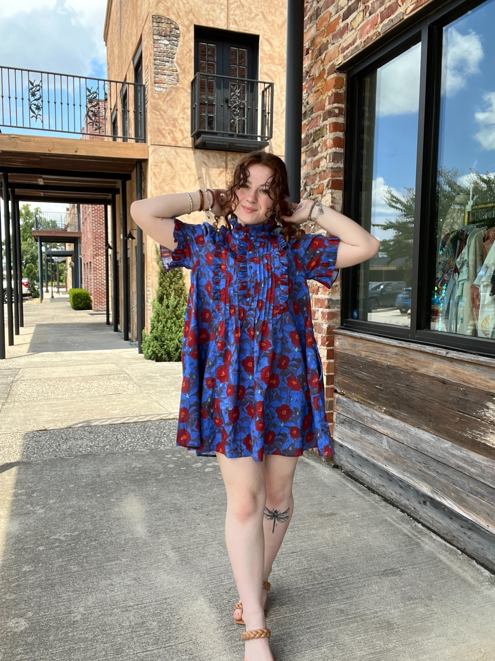 Crimson & Cobalt Dress