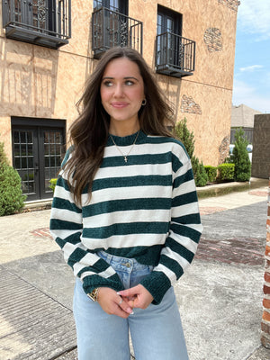 Stitched in Stripes Sweater