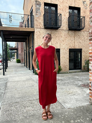 Red Scuba Dress