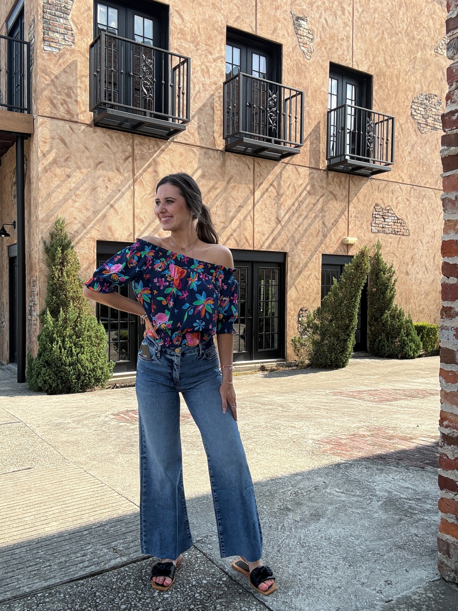 KUT from Kloth Meg High Rise Wide Leg Jeans