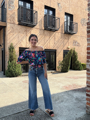 KUT from Kloth Meg High Rise Wide Leg Jeans