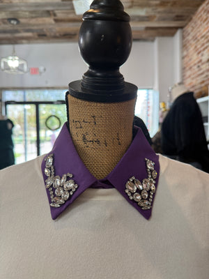 The Corporate Collar - Purple & Rhinestones