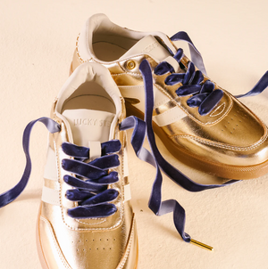 Velvet Blue Step It Up Shoelaces