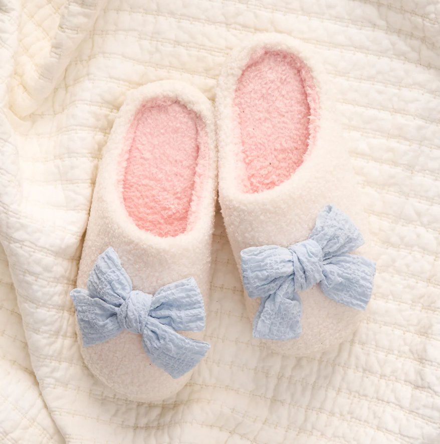 Betty Bow Fuzzy Slippers