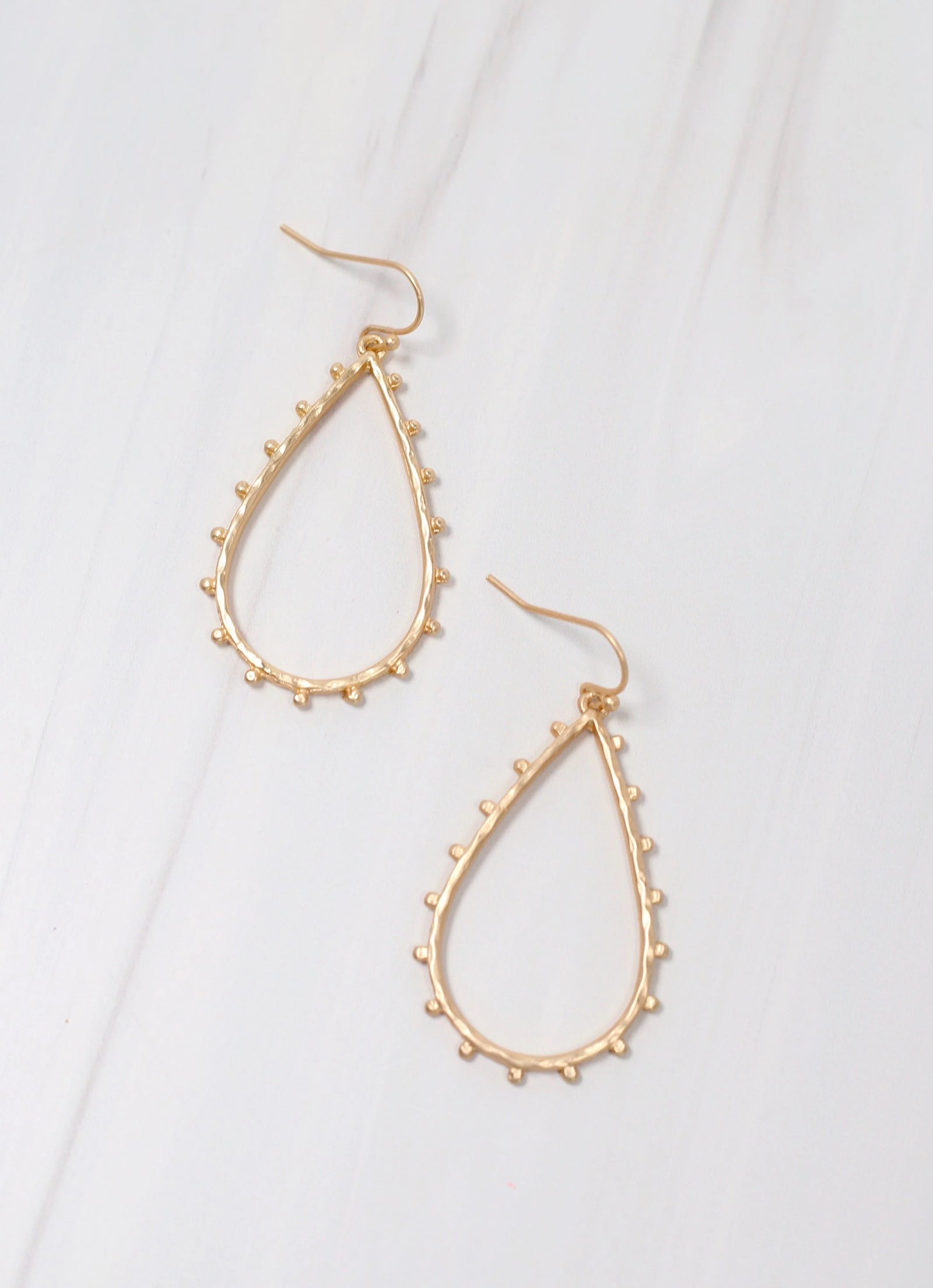 Teardrop Dot Earrings