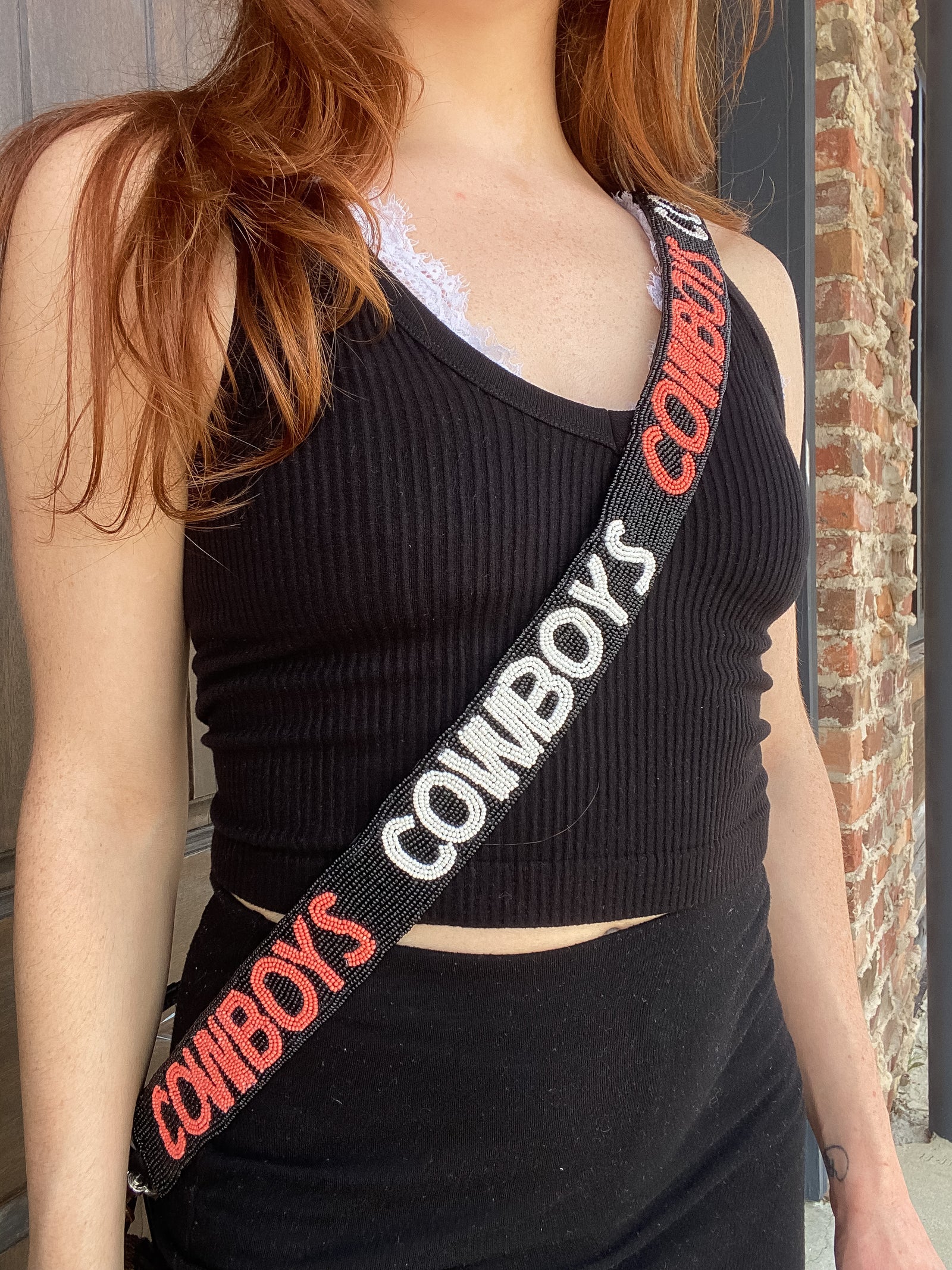 Oklahoma State University Beaded Purse Strap