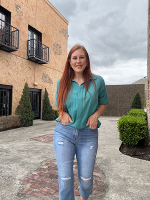 Karson High Rise Straight Leg Jeans