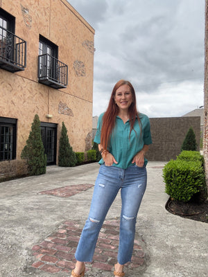 Karson High Rise Straight Leg Jeans