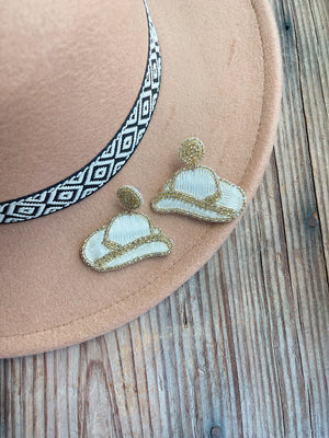 Cowgirl Hat Earrings