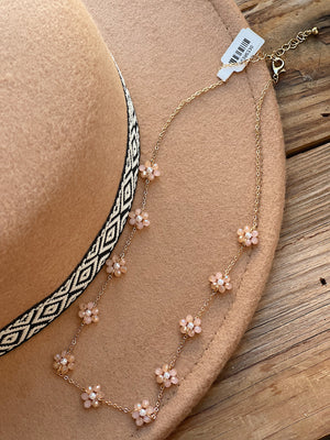 Crystal Flower Necklace