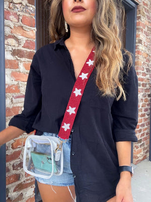 Beaded Game Day Purse Straps