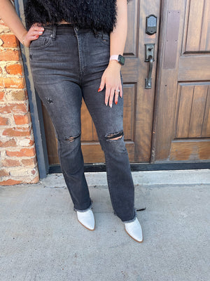 Kari Distressed Flare